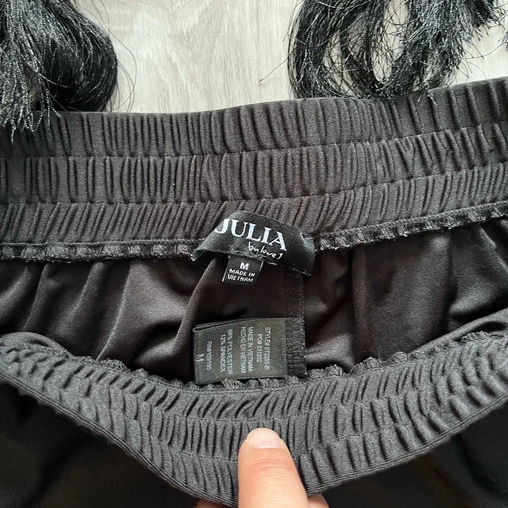 Black‎ Fringe Women's Shorts